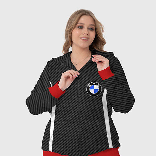 Женский костюм BMW CARBON БМВ КАРБОН / 3D-Красный – фото 3