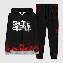 Женский 3D-костюм Suicide Silence: Red Flame, цвет: 3D-меланж