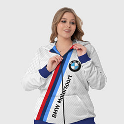 Женский 3D-костюм BMW Motorsport: White Carbon, цвет: 3D-синий — фото 2