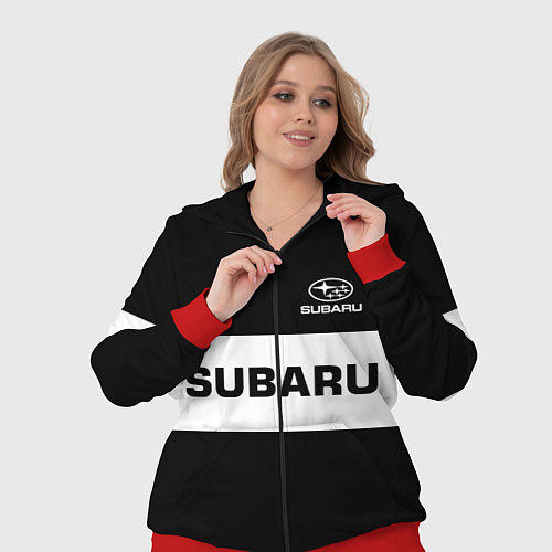Женский костюм Subaru: Black Sport / 3D-Красный – фото 3