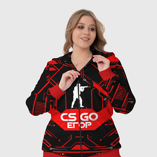 Женский костюм CS:GO - Егор / 3D-Красный – фото 3