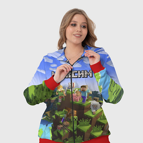 Женский костюм Майнкрафт: Максим / 3D-Красный – фото 3