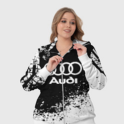 Женский 3D-костюм Audi: Black Spray, цвет: 3D-белый — фото 2
