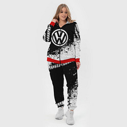 Женский 3D-костюм Volkswagen: Black Spray, цвет: 3D-красный — фото 2