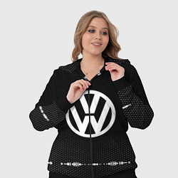 Женский 3D-костюм Volkswagen: Black Abstract, цвет: 3D-черный — фото 2