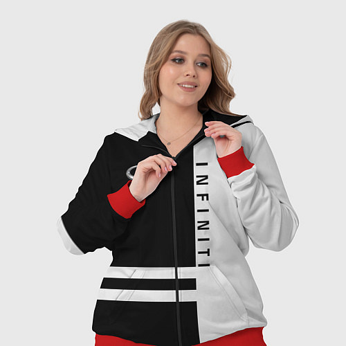 Женский костюм Infiniti: B&W Lines / 3D-Красный – фото 3