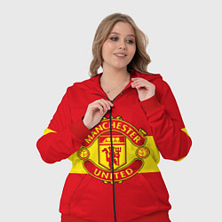 Женский 3D-костюм FC Man United: Red Style, цвет: 3D-красный — фото 2