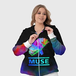 Женский 3D-костюм Muse: Neon Flower, цвет: 3D-белый — фото 2