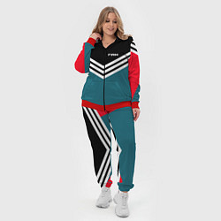 Женский 3D-костюм Firm 90s: Arrows Style, цвет: 3D-красный — фото 2