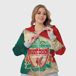 Женский 3D-костюм FC Liverpool: Old Style, цвет: 3D-меланж — фото 2