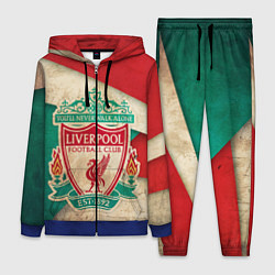 Женский 3D-костюм FC Liverpool: Old Style, цвет: 3D-синий