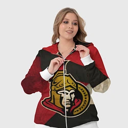 Женский 3D-костюм HC Ottawa Senators: Old Style, цвет: 3D-белый — фото 2