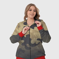 Женский 3D-костюм Camouflage Khaki, цвет: 3D-красный — фото 2