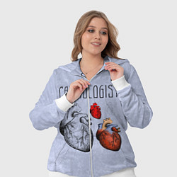 Женский 3D-костюм Cardiologist, цвет: 3D-белый — фото 2