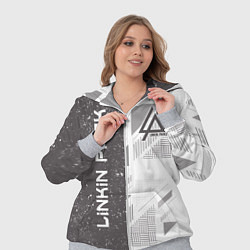 Женский 3D-костюм Linkin Park: Grey Form, цвет: 3D-меланж — фото 2