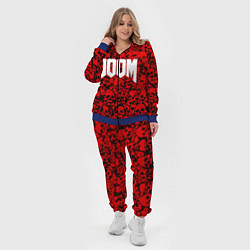 Женский 3D-костюм DOOM: Blooded Skuls, цвет: 3D-синий — фото 2