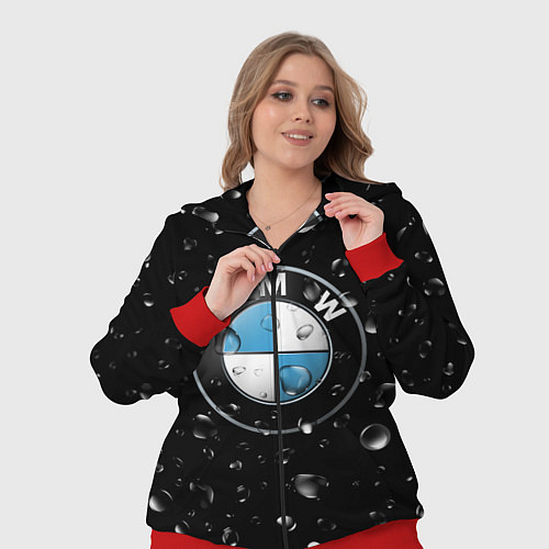 Женский костюм BMW под Дождём / 3D-Красный – фото 3