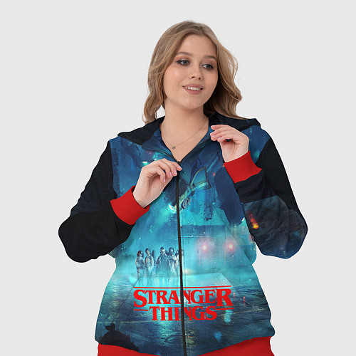 Женский костюм Stranger Things: Space Light / 3D-Красный – фото 3