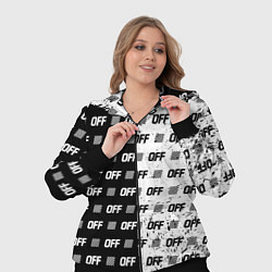 Женский 3D-костюм Off-White: Black & White, цвет: 3D-черный — фото 2