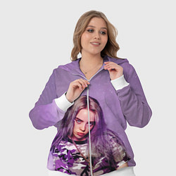 Женский 3D-костюм Billie Eilish: Violet Fashion, цвет: 3D-белый — фото 2