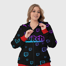 Женский 3D-костюм Twitch: Neon Style, цвет: 3D-красный — фото 2