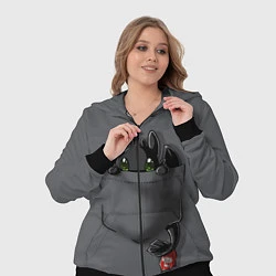 Женский 3D-костюм Фурия в кармане, цвет: 3D-черный — фото 2