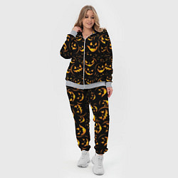 Женский 3D-костюм Тыквы на хэллоуин - паттерн, цвет: 3D-меланж — фото 2