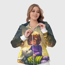 Женский 3D-костюм Фриск и Азриэль, цвет: 3D-белый — фото 2