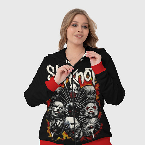 Женский костюм Slipknot: Faces / 3D-Красный – фото 3