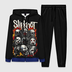Женский 3D-костюм Slipknot: Faces, цвет: 3D-синий