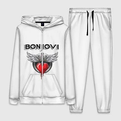 Женский 3D-костюм Bon Jovi, цвет: 3D-белый