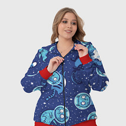 Женский 3D-костюм Кот Космонавт, цвет: 3D-красный — фото 2