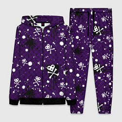 Женский костюм Эмо 2007 фиолетовый фон