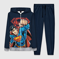 Женский 3D-костюм Superman, цвет: 3D-меланж