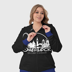Женский 3D-костюм Sherlock, цвет: 3D-синий — фото 2