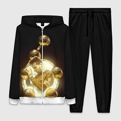 Женский 3D-костюм Месси шестикратный, цвет: 3D-белый