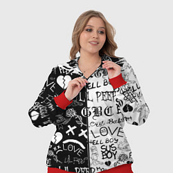 Женский 3D-костюм LIL PEEP LOGOBOMBING, цвет: 3D-красный — фото 2