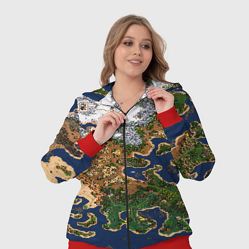 Женский костюм HEROES 3 КАРТА / 3D-Красный – фото 3