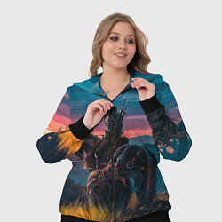 Женский 3D-костюм The Witcher, цвет: 3D-черный — фото 2