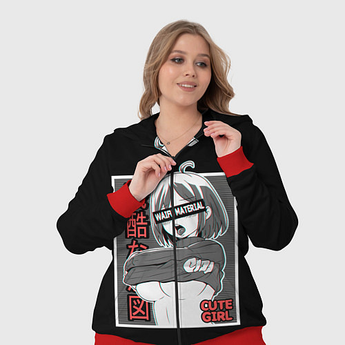 Женский костюм Ahegao / 3D-Красный – фото 3