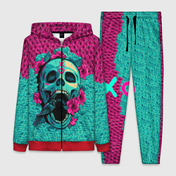 Женский костюм Неоновый череп