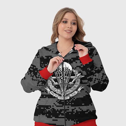 Женский костюм ВДВ СССР / 3D-Красный – фото 3