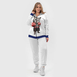 Женский 3D-костюм Кот боксёр, цвет: 3D-синий — фото 2