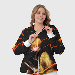 Женский 3D-костюм KIMETSU NO YAIBA, цвет: 3D-белый — фото 2