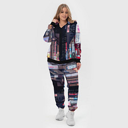 Женский 3D-костюм Ночной Токио, цвет: 3D-черный — фото 2