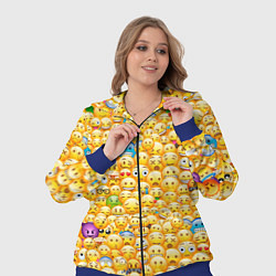 Женский 3D-костюм Смайлики Emoji, цвет: 3D-синий — фото 2