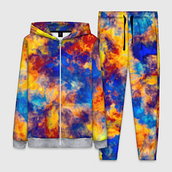 Женский 3D-костюм Огненно-синий полутон, цвет: 3D-меланж