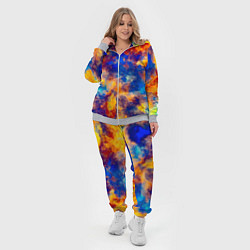Женский 3D-костюм Огненно-синий полутон, цвет: 3D-меланж — фото 2