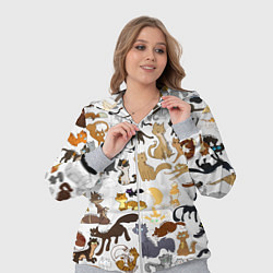 Женский 3D-костюм Котоколлаж 01, цвет: 3D-меланж — фото 2