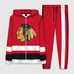 Женский 3D-костюм Chicago Blackhawks, цвет: 3D-белый